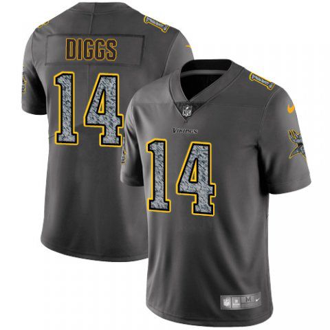 Men Minnesota Vikings #14 Diggs Nike Teams Gray Fashion Static Limited NFL Jerseys->minnesota vikings->NFL Jersey